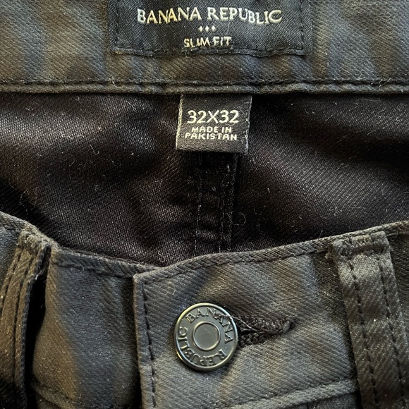 BANANA REPUBLIC Black Slim Fit Men’s Straight Leg Jeans. Size 32x32. - Picture 3 of 5